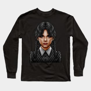 Wednesday addams netflix Long Sleeve T-Shirt